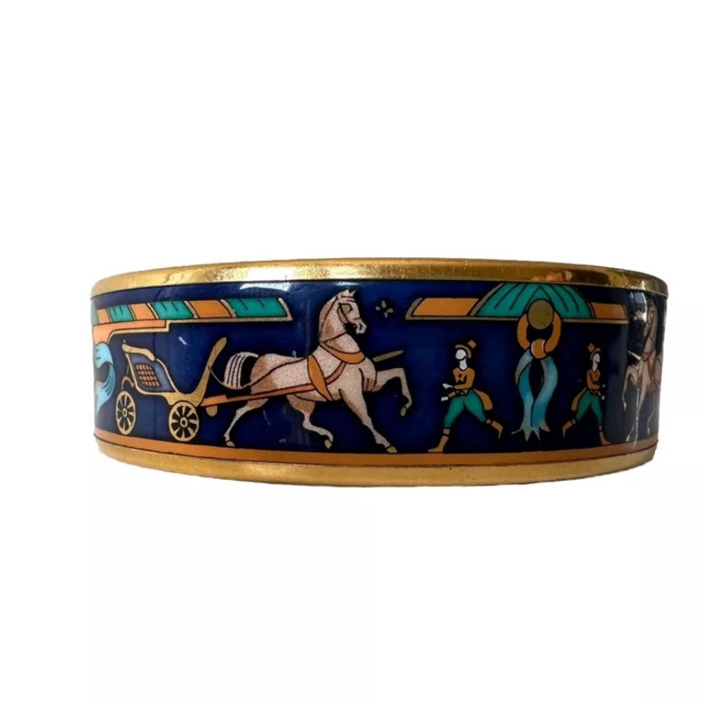 Vintage Hermes Cloisonné Enamel Bracelet